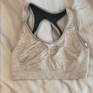 Aerie Gray/Black Reversible Sports Bra